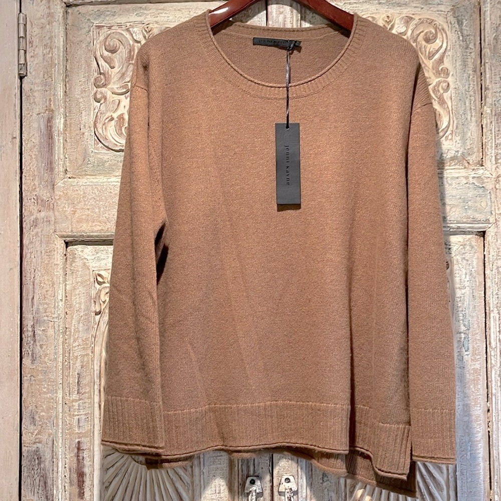 NWT Jenni Kayne Every Day Sweater SOLD OUT 2X, Dark Caramel